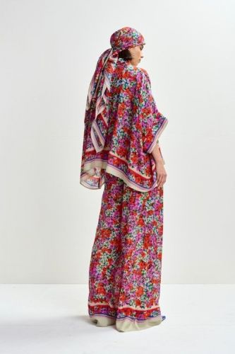 Essentiel Antwerp chemise Multicolor femmes (chemise fluide florale liberty oversize - JIRT fuxia/orange) - Marine | Much more than shoes