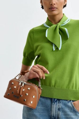 Essentiel Antwerp pull Vert femmes (Maille col scout nouette vert gazon bord - JONDA vert bord ciel) - Marine | Much more than shoes