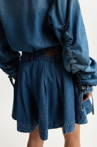 Essentiel Antwerp short Jeans femmes (Mini jupe short jeans - JOSS) - Marine | Much more than shoes