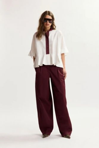 Essentiel Antwerp pantalon Bordeaux