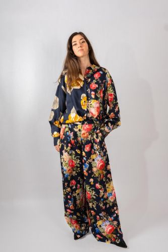 Pantalon floral ESSENTIEL ANTWERP | Marine