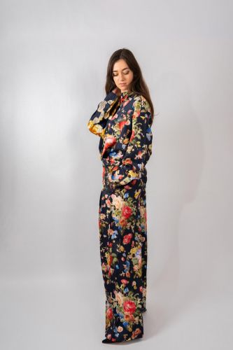 Pantalon floral ESSENTIEL ANTWERP | Marine