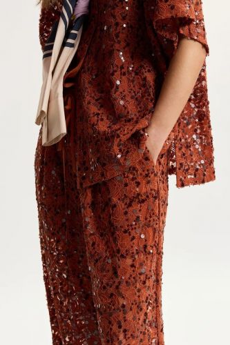 Pantalon rouille à sequins ESSENTIEL ANTWERP | Marine