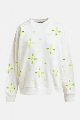 Essentiel Antwerp sweat  Blanc femmes (sweat blanc mandala fluo - JIX sweat blanc) - Marine | Much more than shoes