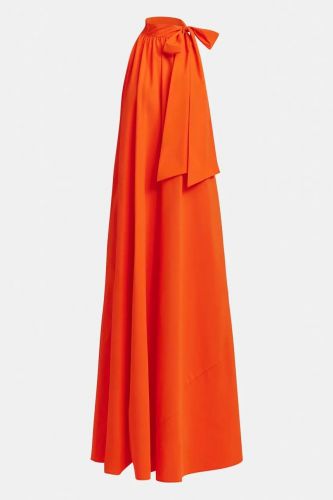 Robe longue orange avec noeud ESSENTIEL ANTWERP | Marine