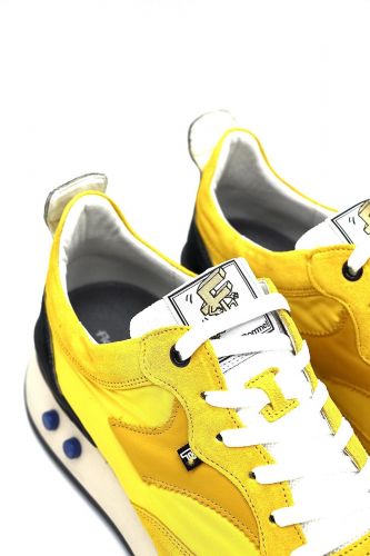 Sneaker Floris Van Bommel en tissu jaune pour homme