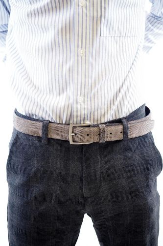 Floris Van Bommel Homme ceinture Taupe