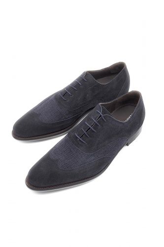 Molière en nubuk bleu foncé FLORIS VAN BOMMEL| Marine