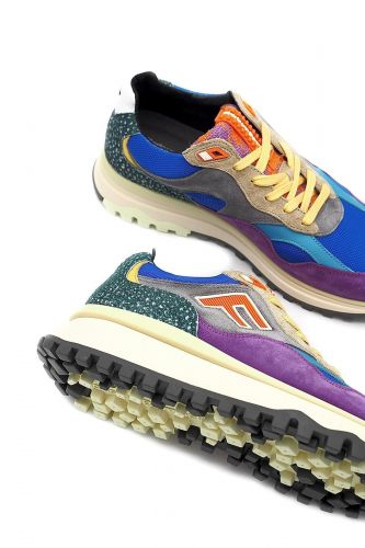 Floris Van Bommel Homme basket bas Multicolor hommes (runner multi - 10268-40 multi ) - Marine | Much more than shoes