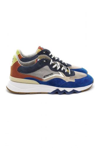 Floris Van Bommel Homme basket bas Bleu