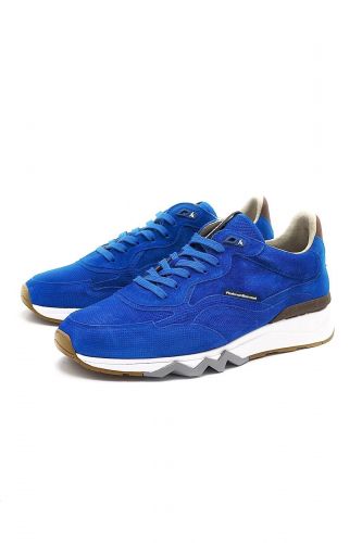 Floris Van Bommel Homme basket bas Bleu vif hommes (semelle >>> bleu  - 10136-40 bleu roy) - Marine | Much more than shoes