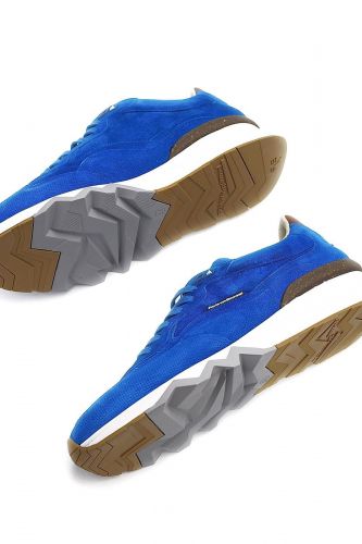 Floris Van Bommel Homme basket bas Bleu vif hommes (semelle >>> bleu  - 10136-40 bleu roy) - Marine | Much more than shoes