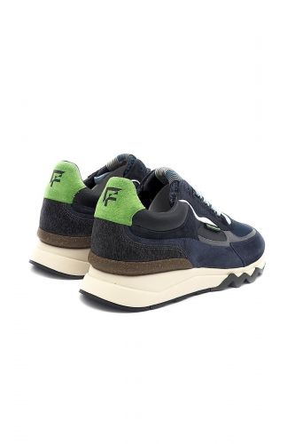 Baskets en nubuk bleu FLORIS VAN BOMMEL | Marine