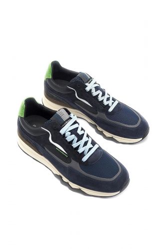 Baskets en nubuk bleu FLORIS VAN BOMMEL | Marine