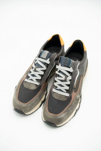 Floris Van Bommel Homme basket bas Gris hommes (semelle >>> gris foncé - 10234-31) - Marine | Much more than shoes