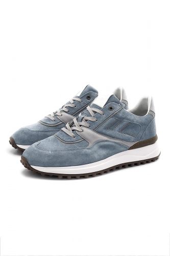 Floris Van Bommel Homme basket bas Bleu hommes (semelle Noppi bleu clair - 10223-42 bleu clair) - Marine | Much more than shoes