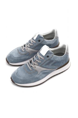 Floris Van Bommel Homme basket bas Bleu hommes (semelle Noppi bleu clair - 10223-42 bleu clair) - Marine | Much more than shoes