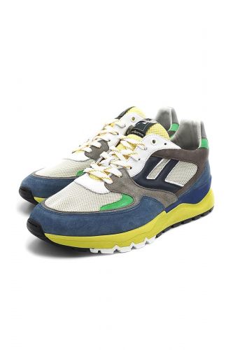 Baskets en nubuk & cuir multicolores FLORIS VAN BOMMEL| Marine