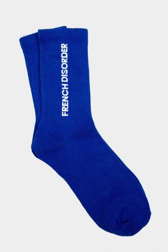French Disorder chaussette Bleu
