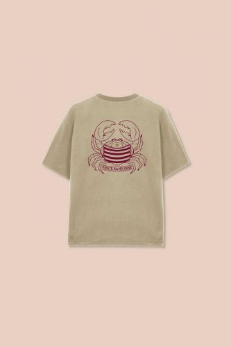 French Disorder sweat  Taupe hommes (PINCE SANS RIRE - MARTIN sweat manches courtes) - Marine | Much more than shoes