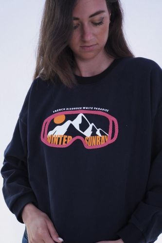 French Disorder sweat  Bleu femmes (Sweat 