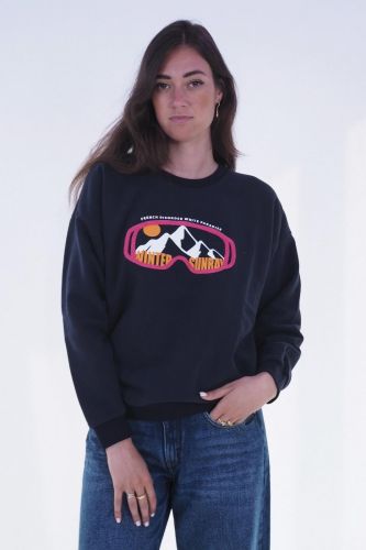 French Disorder sweat  Bleu femmes (Sweat 