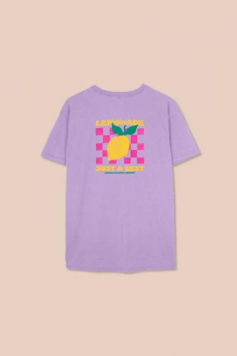 French Disorder sweat  Parme femmes (Teeshirt citron dos lilac - MIKA LEMON) - Marine | Much more than shoes