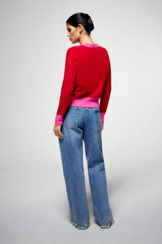 Cardigan rouge et fuschia 100% cachemire FROM FUTURE | Marine