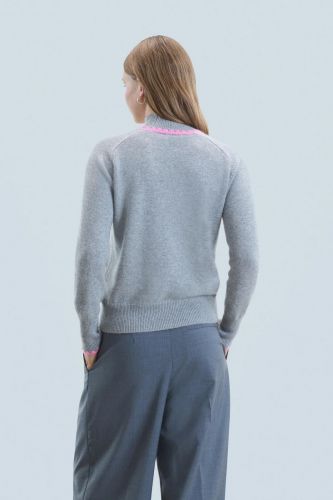 Pull en cachemire gris FROM FUTURE | Marine