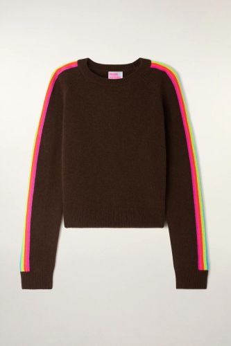 Pull brun et multicolore FROM FUTURE | Marine Auvelais 