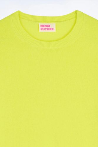 Pull en cachemire jaune fluo FROM FUTURE | Marine