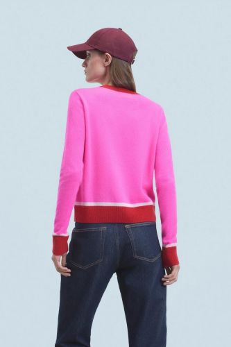 Pull court en cachemire fuschia FROM FUTURE | Marine