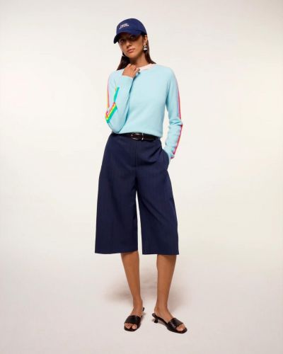 From Future pull Ciel femmes (pull col rond bandes - PERMWPR00413W-2152) - Marine | Much more than shoes