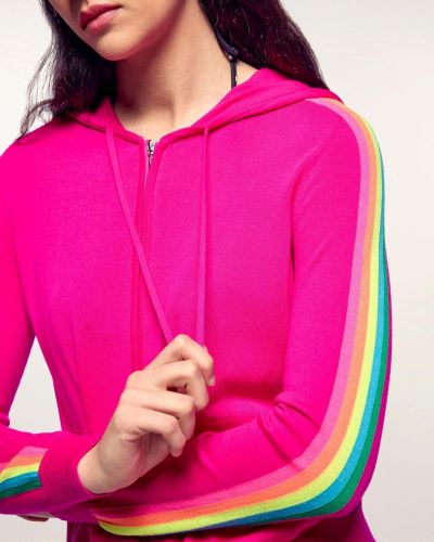 From Future pull Rose femmes (pull hoodie bande couleurs - PERMWPH00859W-4070) - Marine | Much more than shoes