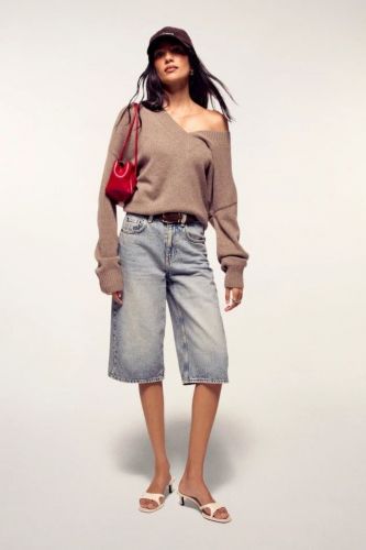 Pull col V beige FROM FUTURE | MARINE Auvelais