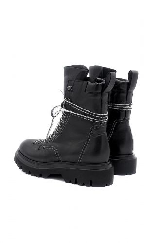 Bottines en cuir noir FRU.IT | Marine