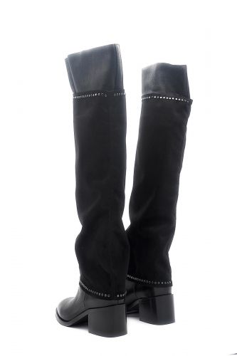 Bottes en cuir noir FRU.IT | Marine