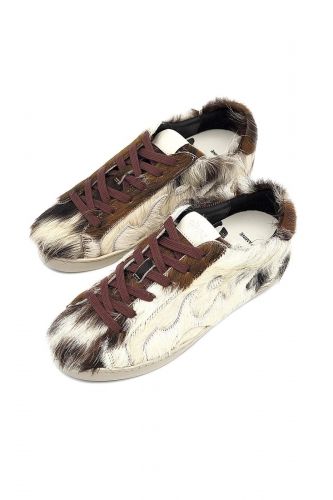 Baskets en faux poils multi GAMIN | Marine