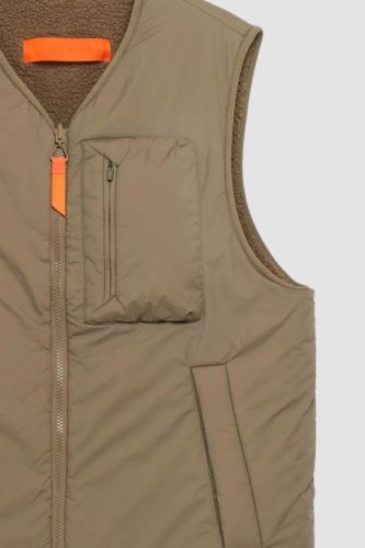 Bodywarmer brun réversible GERTRUDE | MARINE Auvelais
