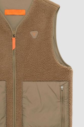 Bodywarmer brun réversible GERTRUDE | MARINE Auvelais