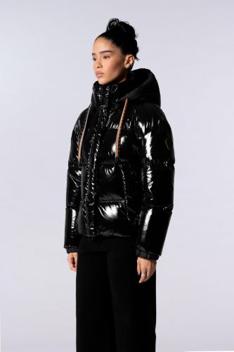 Doudoune coupe courte noire GERTRUDE & GASTON | Marine