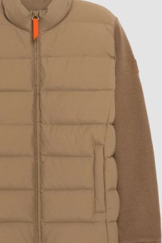 Veste bi-matière camel GERTRUDE | MARINE Auvelais