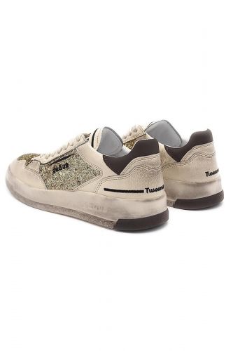 Ghoud basket bas Or femmes (Tweener basse + glitter or - TBLW 02 gold) - Marine | Much more than shoes