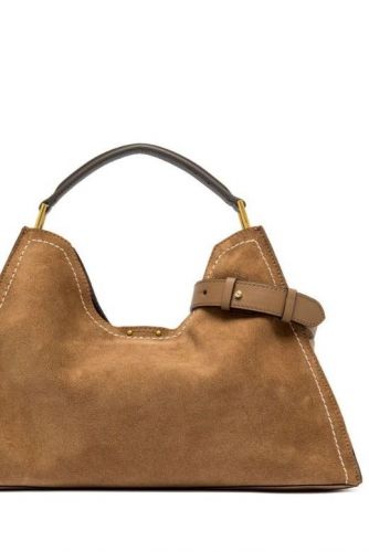 Gianni Chiarini & Marcella Sac cabas Camel femmes (Forme trapèze nubuk caramel piqures sell - AURORA 12286 caramel) - Marine | Much more than shoes