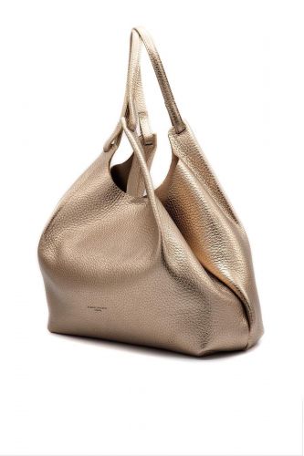 Gianni Chiarini & Marcella Sac cabas Bronze femmes (Iconic grand 2 lanières cuir métalisé di - DUA Grand métalisé) - Marine | Much more than shoes