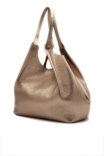 Gianni Chiarini & Marcella Sac cabas Bronze femmes (Iconic grand 2 lanières cuir métalisé di - DUA Grand métalisé) - Marine | Much more than shoes