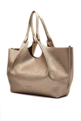 Gianni Chiarini & Marcella Sac cabas Bronze femmes (Iconic grand 2 lanières cuir métalisé di - DUA Grand métalisé) - Marine | Much more than shoes