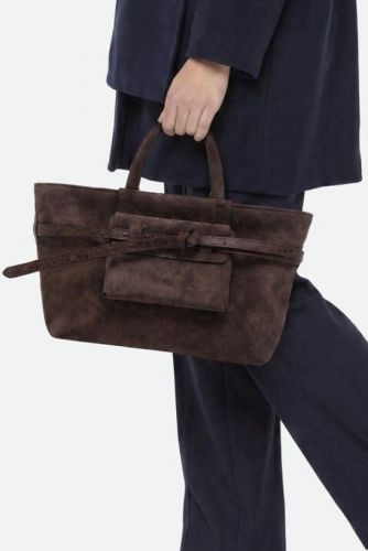Gianni Chiarini & Marcella Sac cabas Brun femmes (Sac à main + ceinture dim: 32x22x14 cm - 12695 BELTY moka) - Marine | Much more than shoes