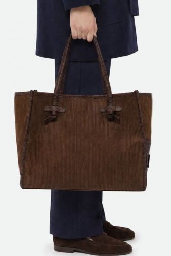 Gianni Chiarini & Marcella Sac cabas Brun femmes (Shopper Marcela daim velours dim: 38x31x - 12470 marron) - Marine | Much more than shoes