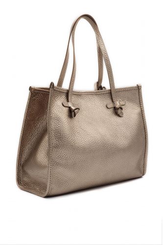 Grand sac shopper bronze metallisé GIANNI CHIARINI | Marine